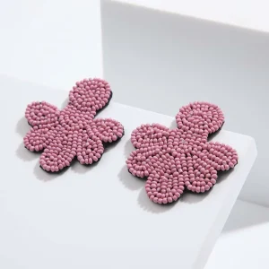 Aros Largos Diamela Rosados Humana