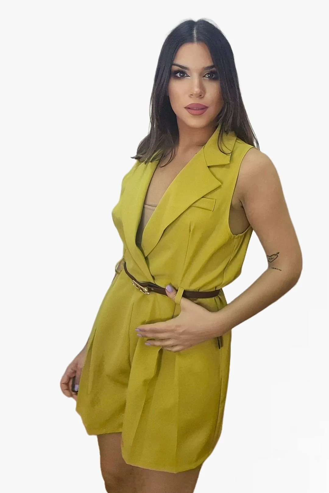 Mono Solapa Cruzada Amarillo - Imagen 6