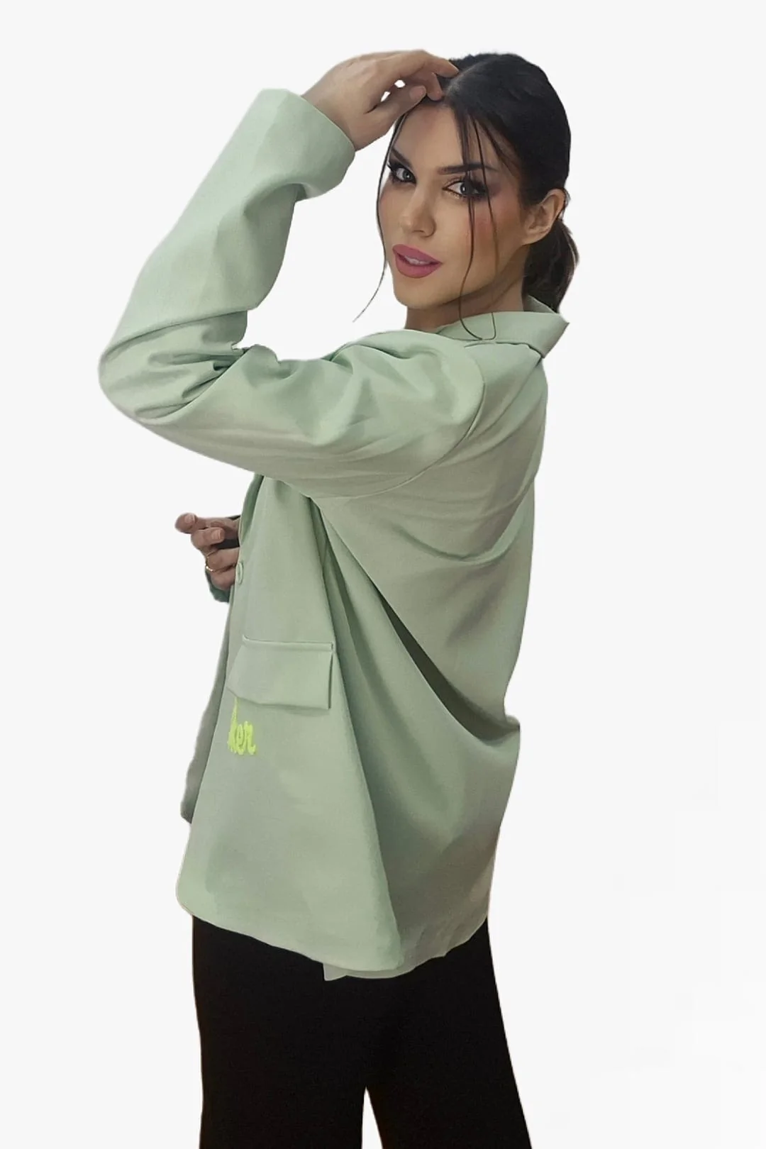 Blazer Koker Amour Verde - Imagen 4