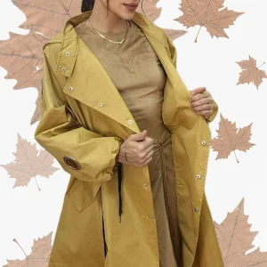 Gabardina Argollas Amarilla