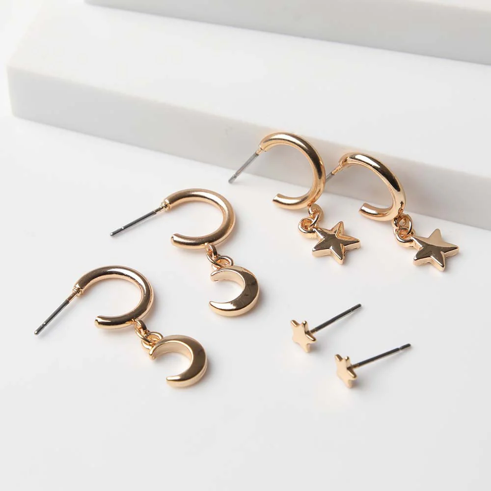 Set Aros Dorados Essential Cosmic Humana