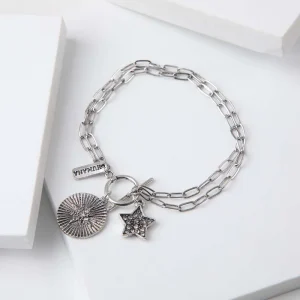 Pulsera Blanda Riveira Plateada Humana