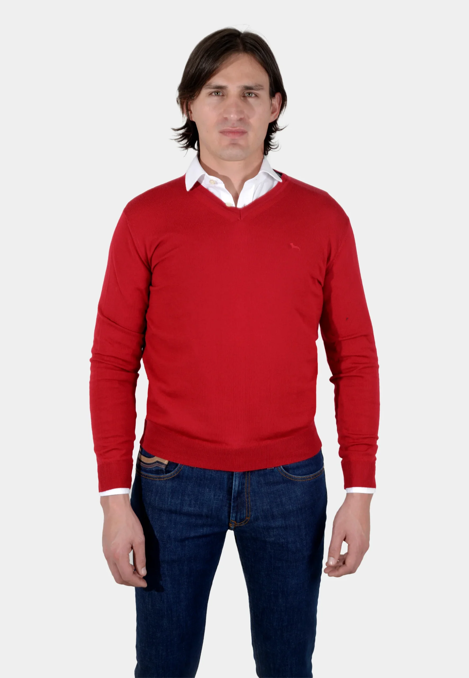 Sweater Rojo Con Su Logo H&B