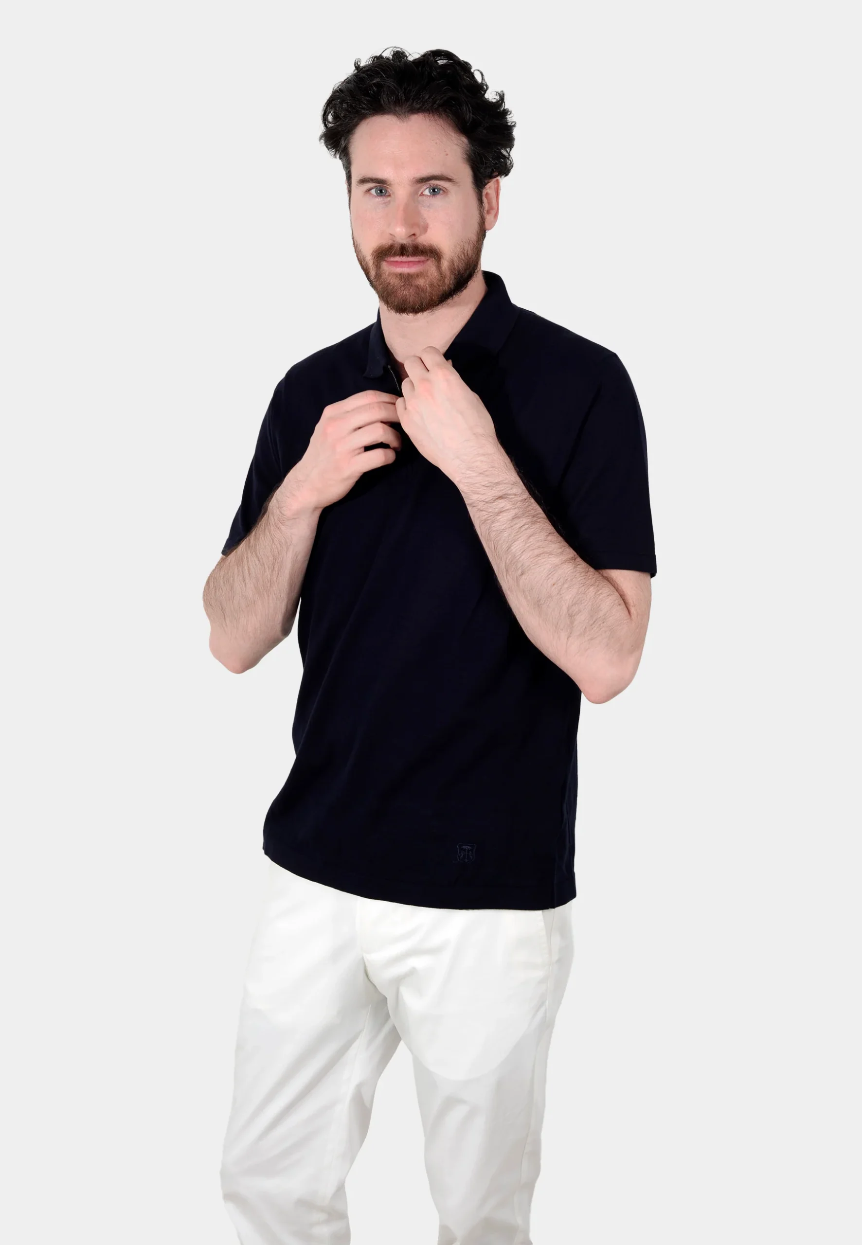 Camiseta Polo Knitwear Azul Marino C.