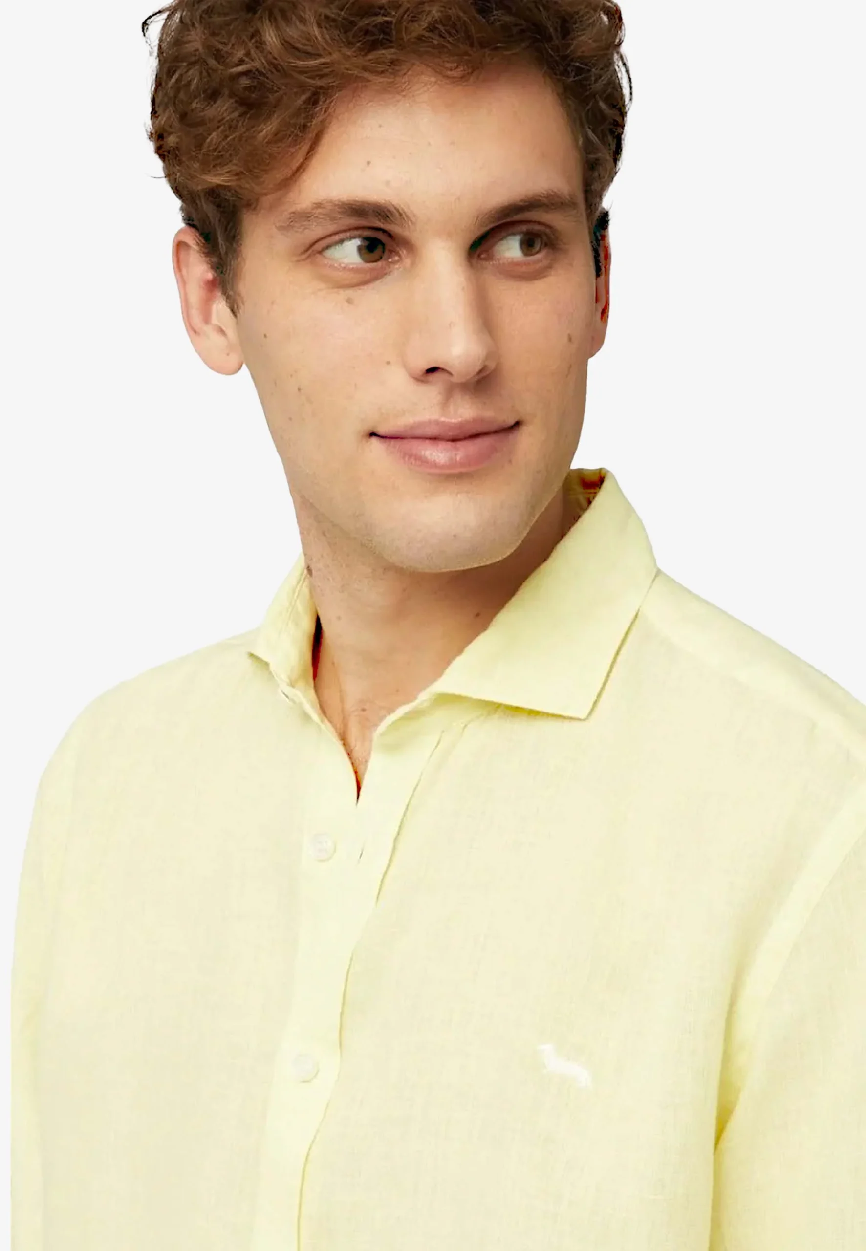 Camisa Amarilla De Lino H&B - Imagen 4