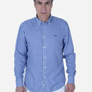 Camisa Cuadros Bengala Azul H&B