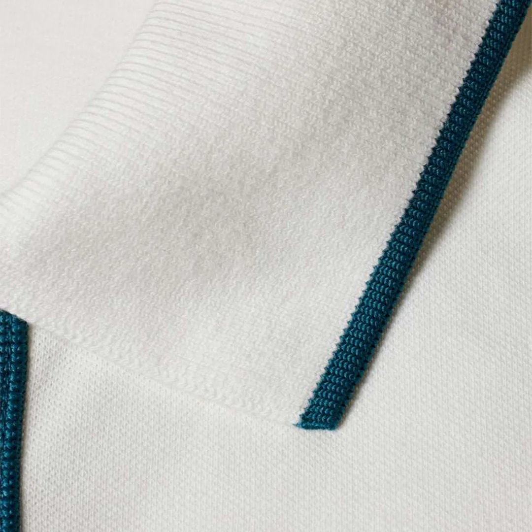 Camiseta Polo Hombre Blanca Botones P.S. - Imagen 6