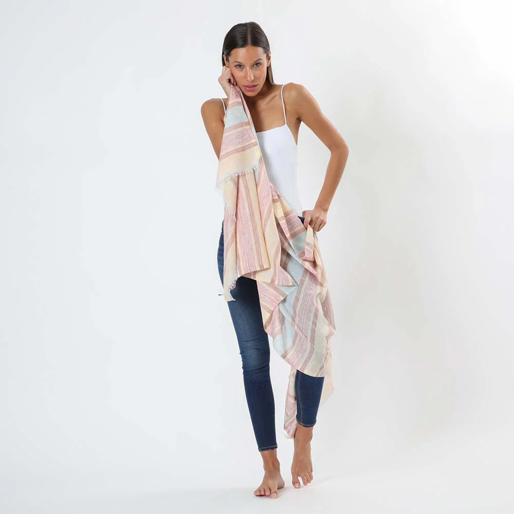 Pañuelo Rayas Celeste Humana - Imagen 3