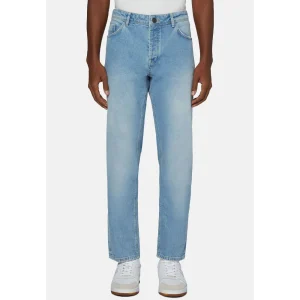 Jeans Boggi Clásico Corte Recto Azul Claro B.