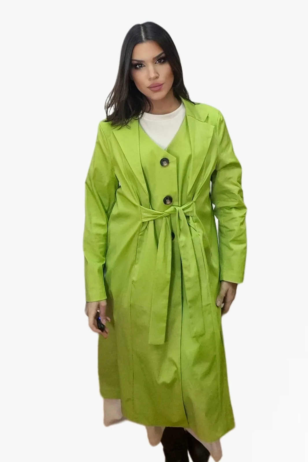 Gabardina Irregular Verde - Imagen 3