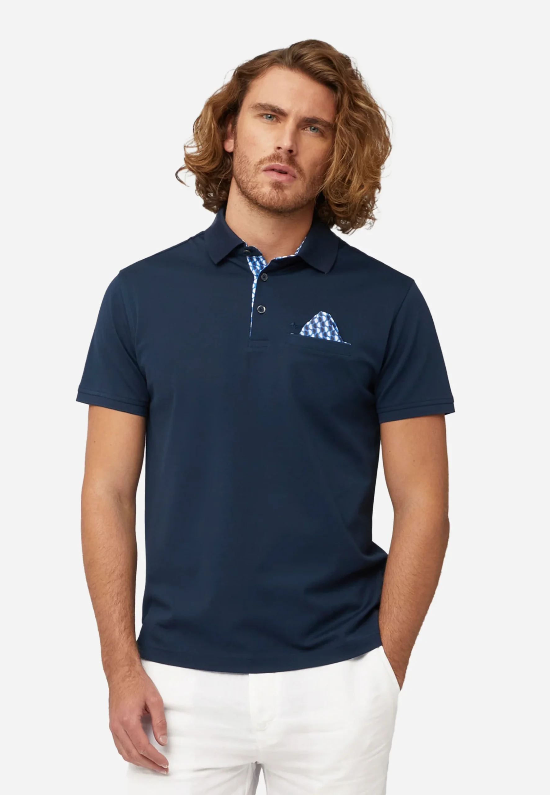Camisa Polo Azul Marino H&B