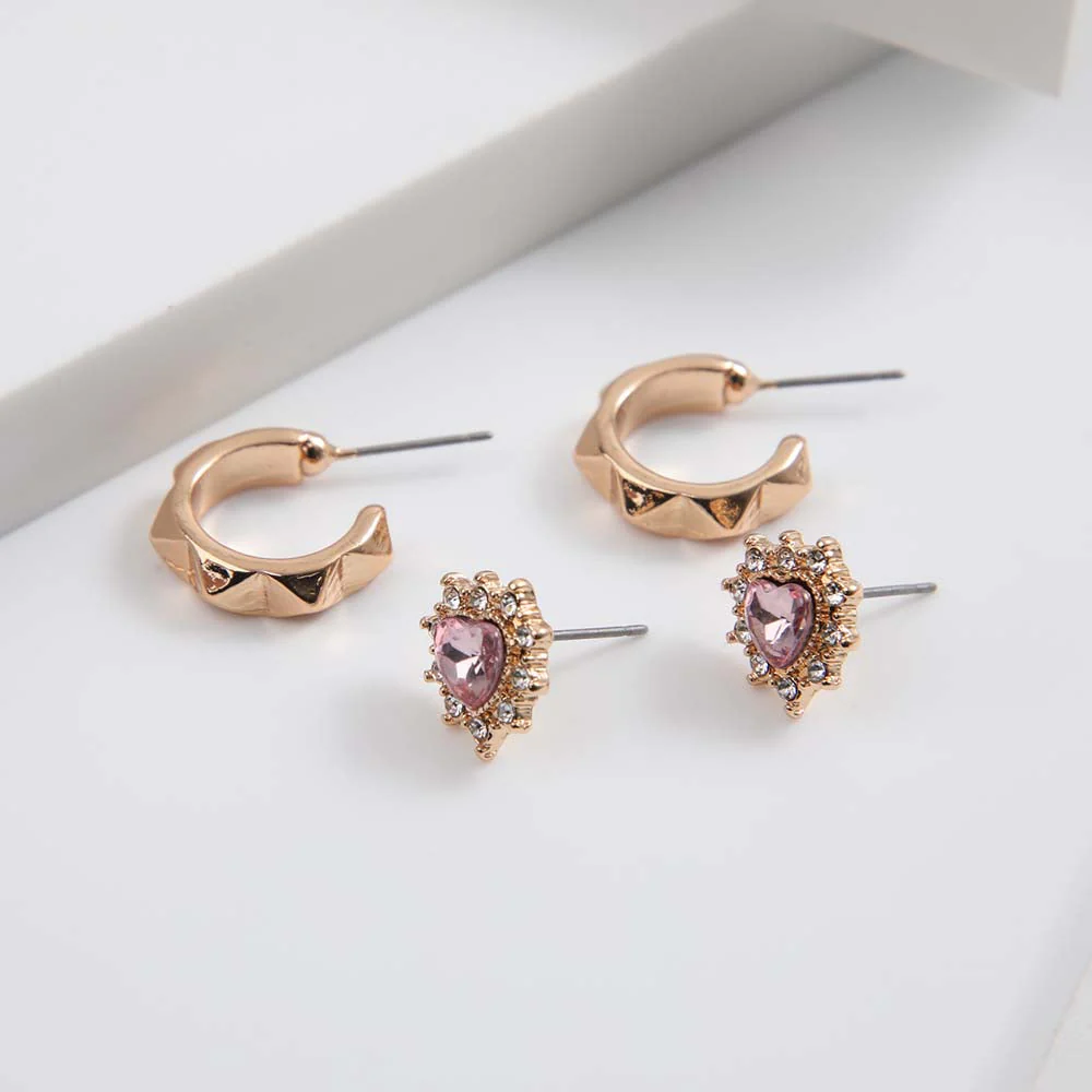 Set Aros Nostalgia Rosado Tatienne
