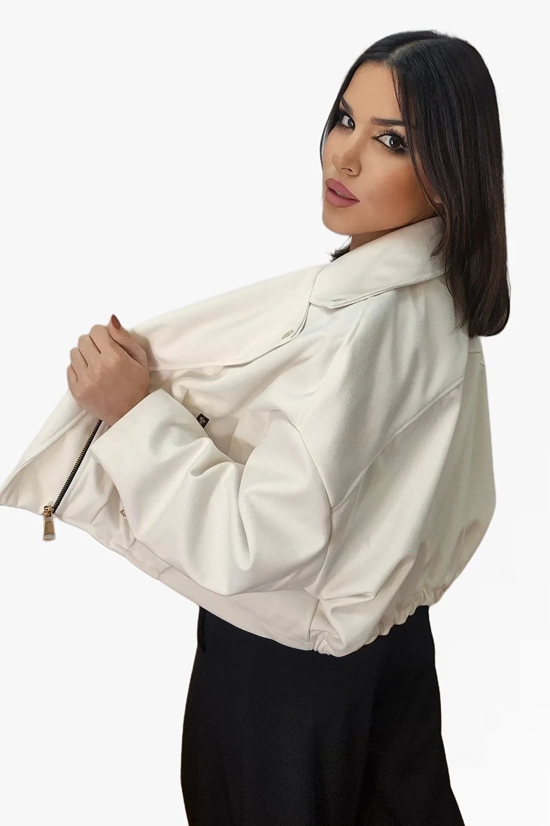 Bomber Pinzas Crudo - Imagen 4