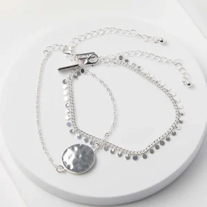 Set Pulseras Plateadas Essential Coins Humana