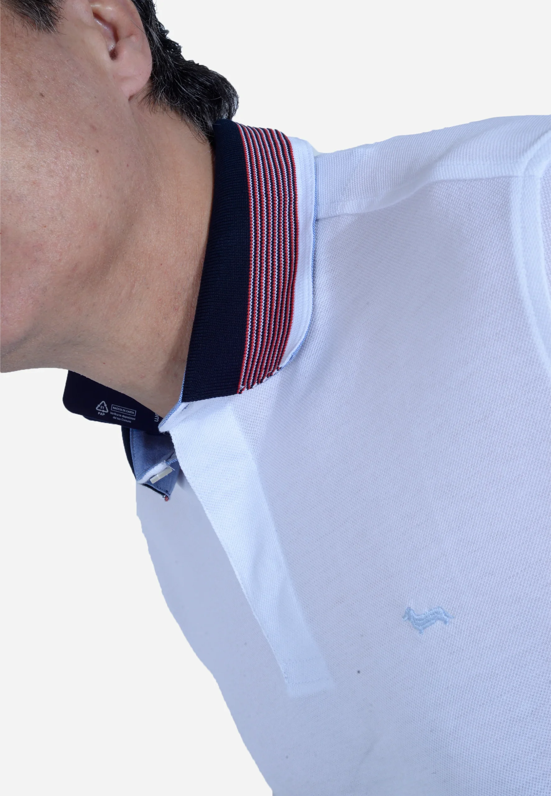 Camisa polo Blanca H&B - Imagen 4
