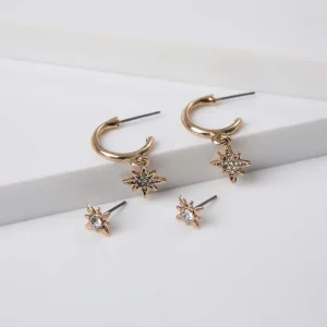 Set Aros Verbena Dorado Humana