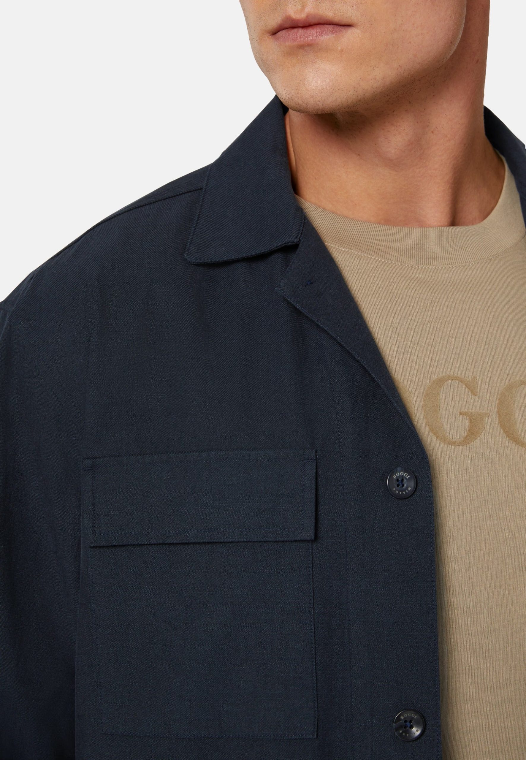 Chaqueta Navy Bolsillos Parche B. - Imagen 5