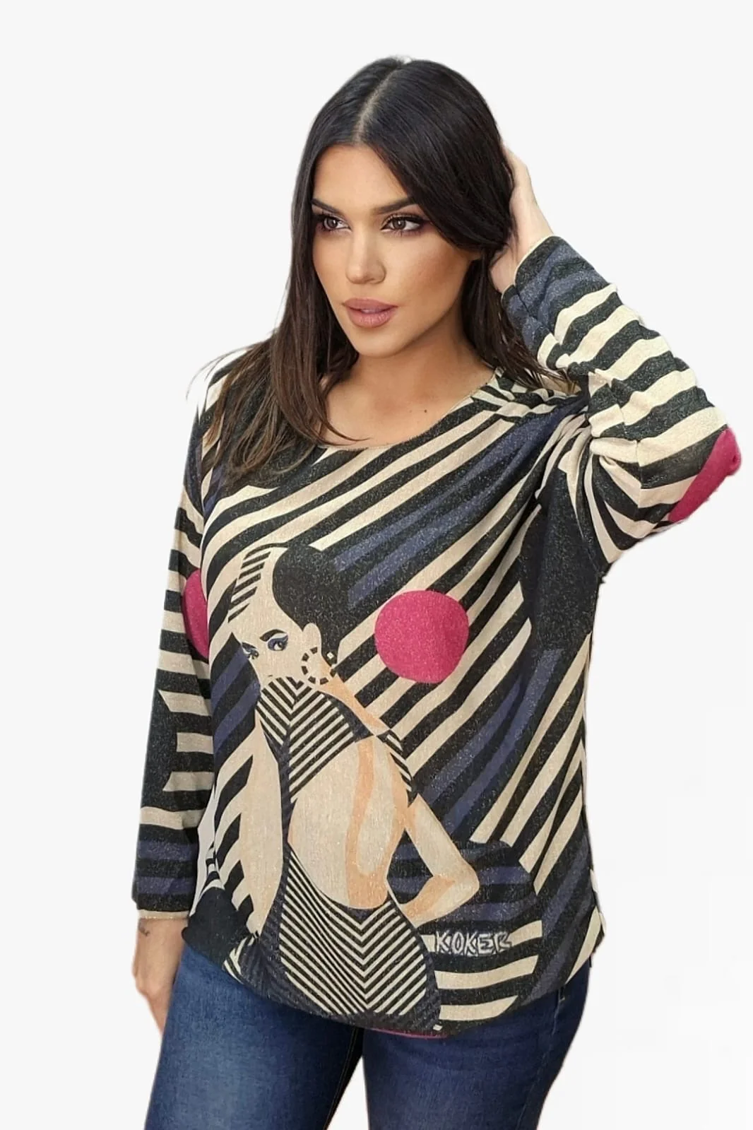 Camiseta Lineas Diagonales - Imagen 4