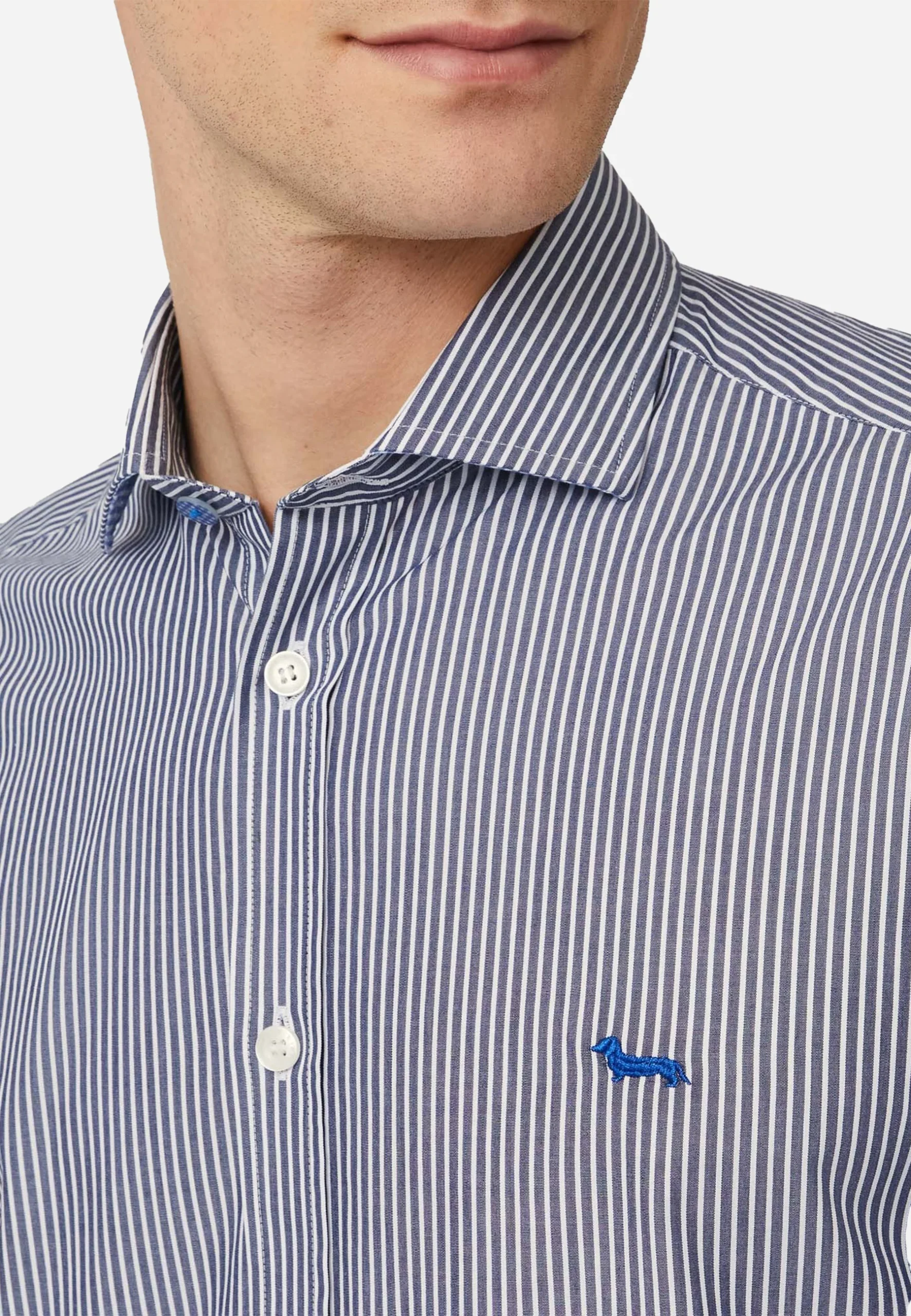 Camisa Sport Azul Cielo Algodón H&B - Imagen 3