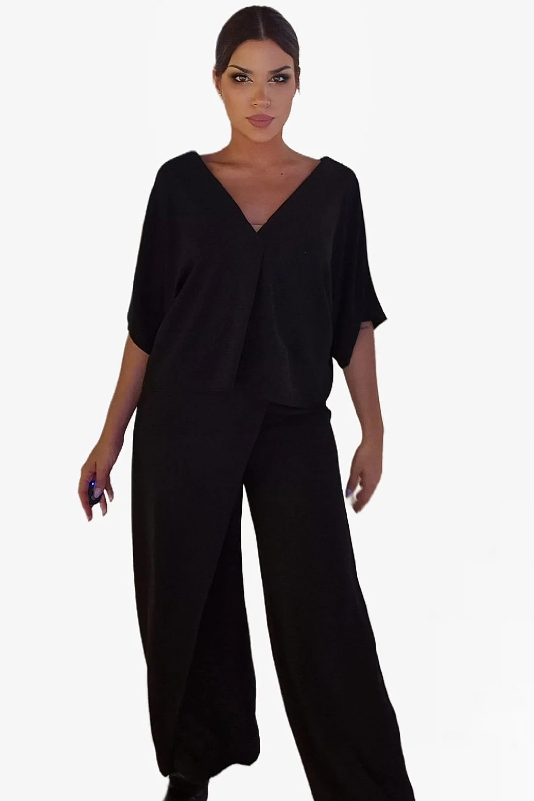 Pantalon Pareo Boton Negro - Imagen 4