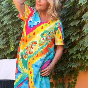 Vestido Rombos Acuarela