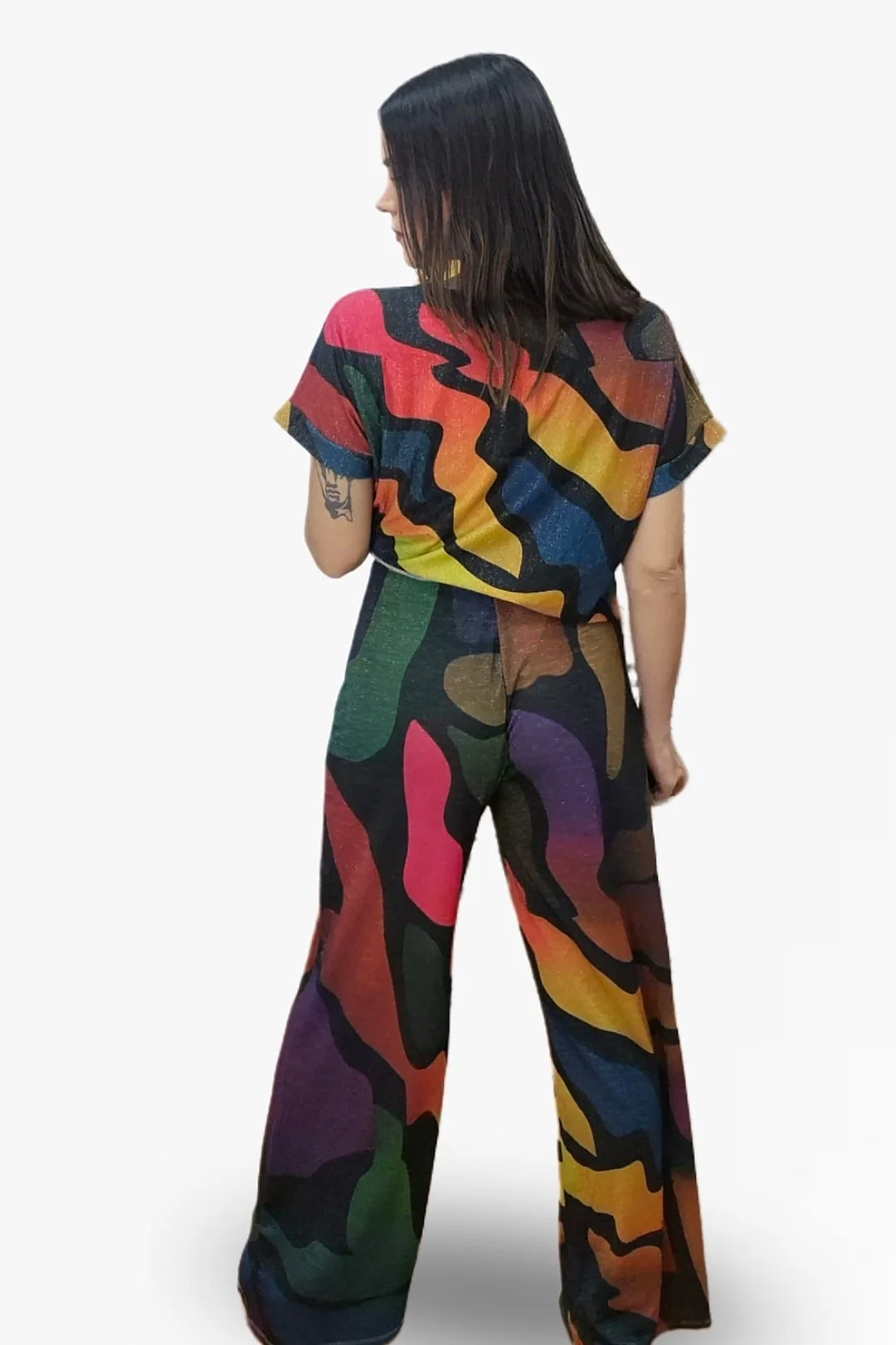 Pantalon Lurex Multicolor