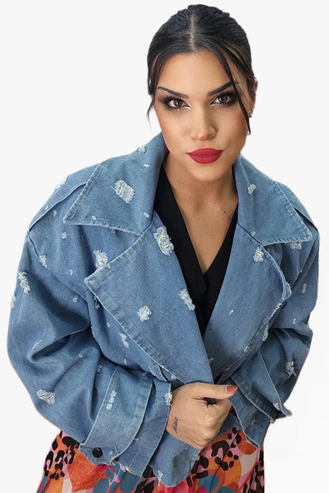 Chaqueta Vaquera Cruzada - Imagen 7