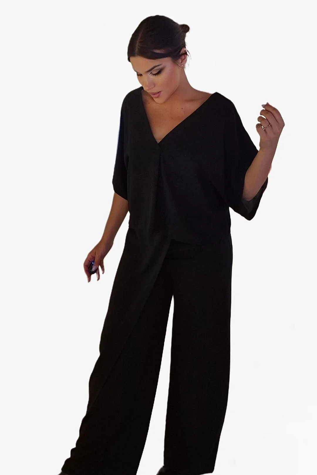 Pantalon Pareo Boton Negro - Imagen 6