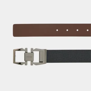 Cinturón Reversible Negro/Café en Cuero S.F.