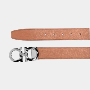 Cinturón Reversible Hebilla Gancini Café/Negro S.F.