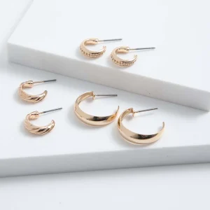 Set Aros Sandrine Dorados i-D