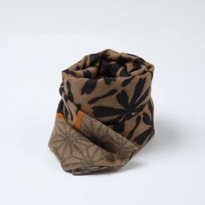 Pañuelo Estampado Castaña Café Tatienne