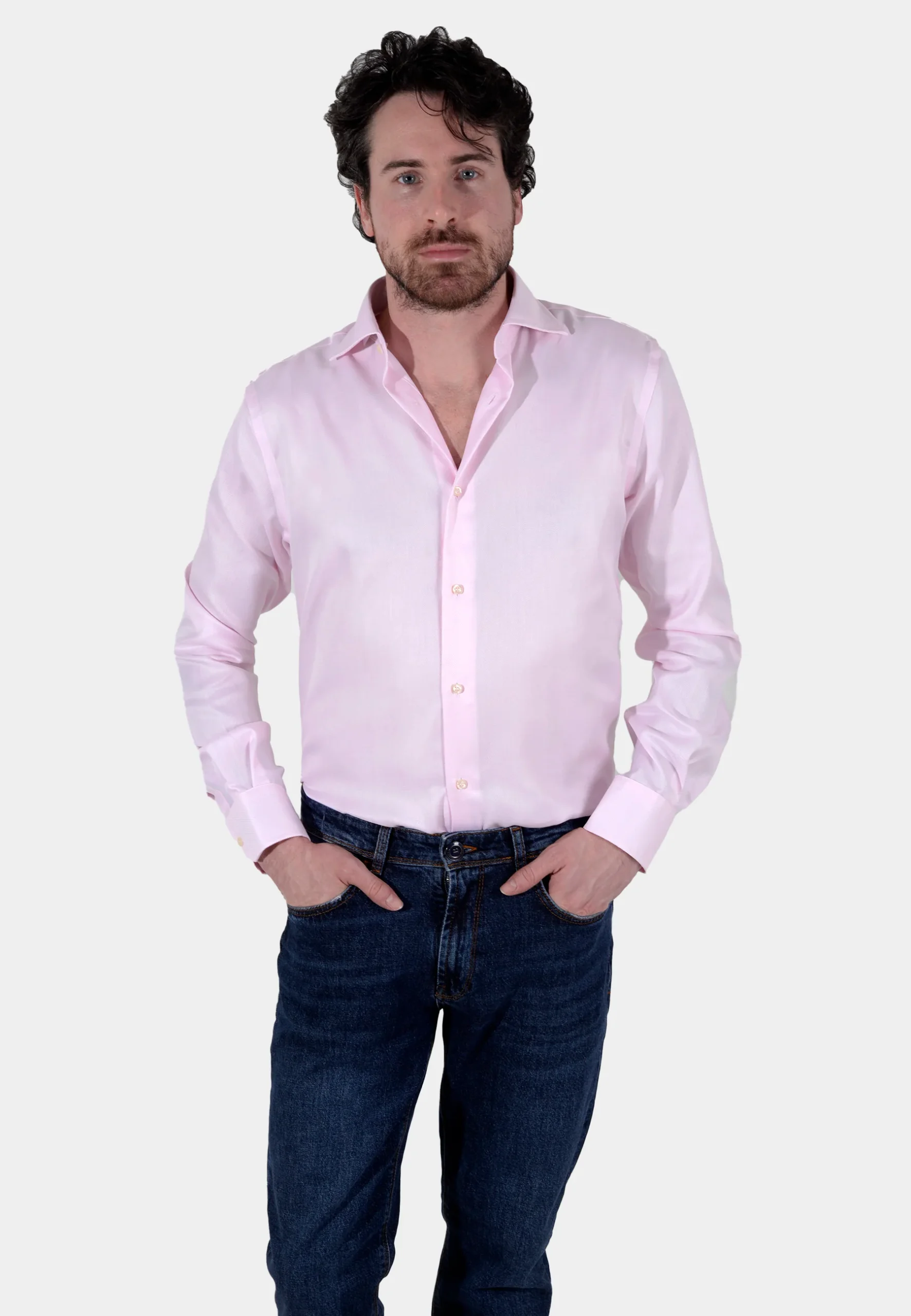 Camisa Rosa Algodón B.