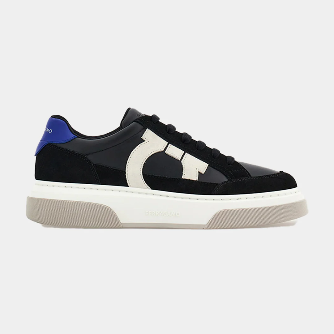 Tenis Cassina Gancini Outline Negro/Azul S.F.
