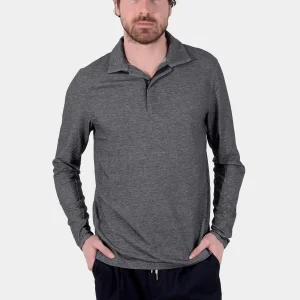 Camiseta Polo Manga Larga Gris Oscuro B.