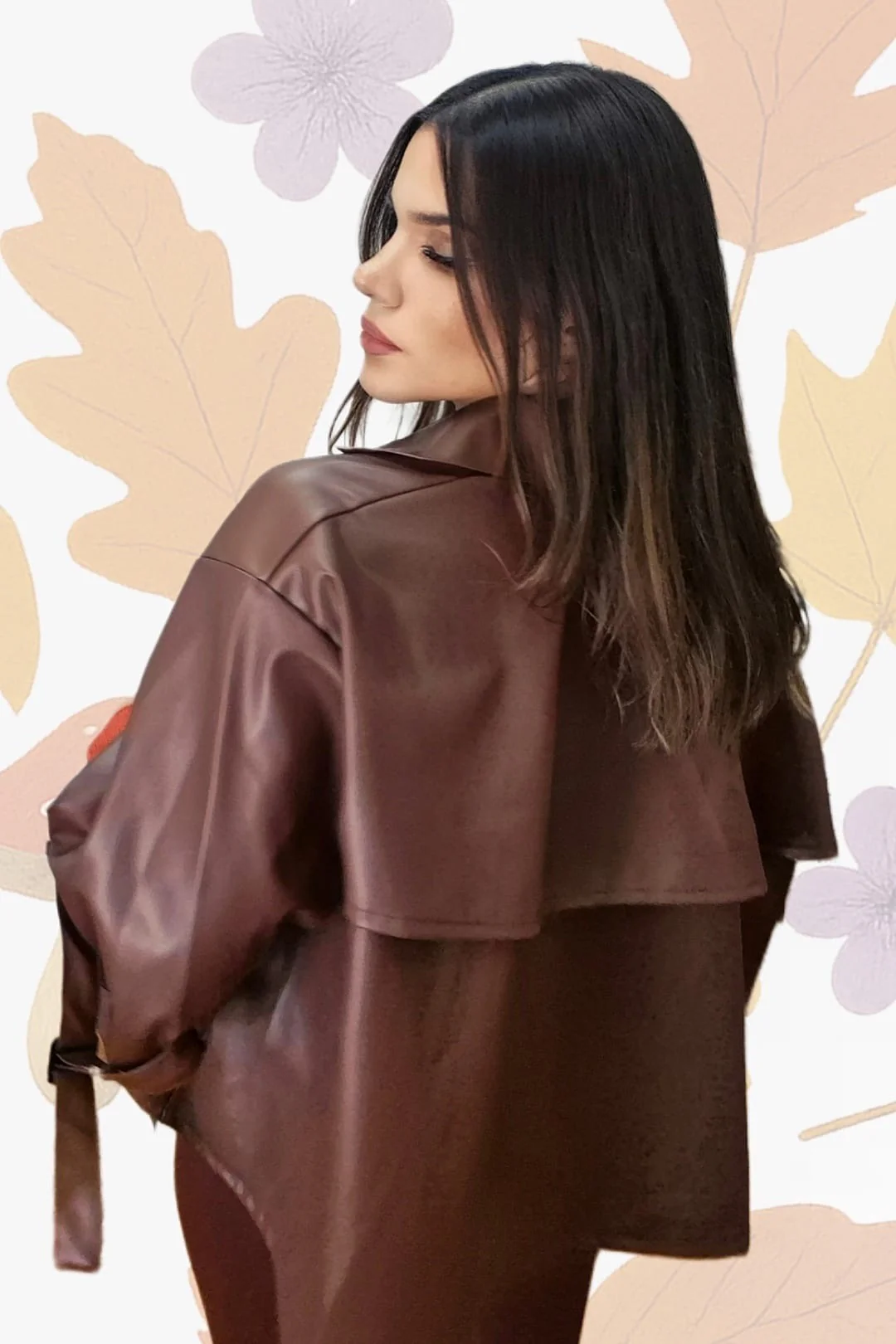 Camisola Polipiel Marrón - Imagen 6