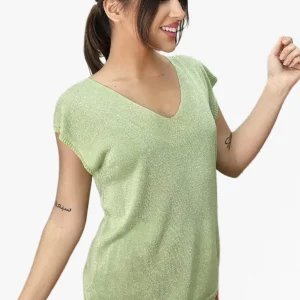 Camiseta Punto Pico Verde Pistacho