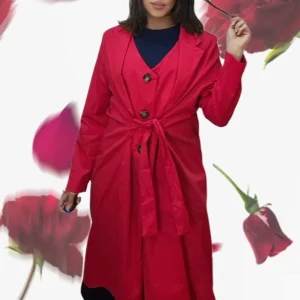 Gabardina Irregular Roja