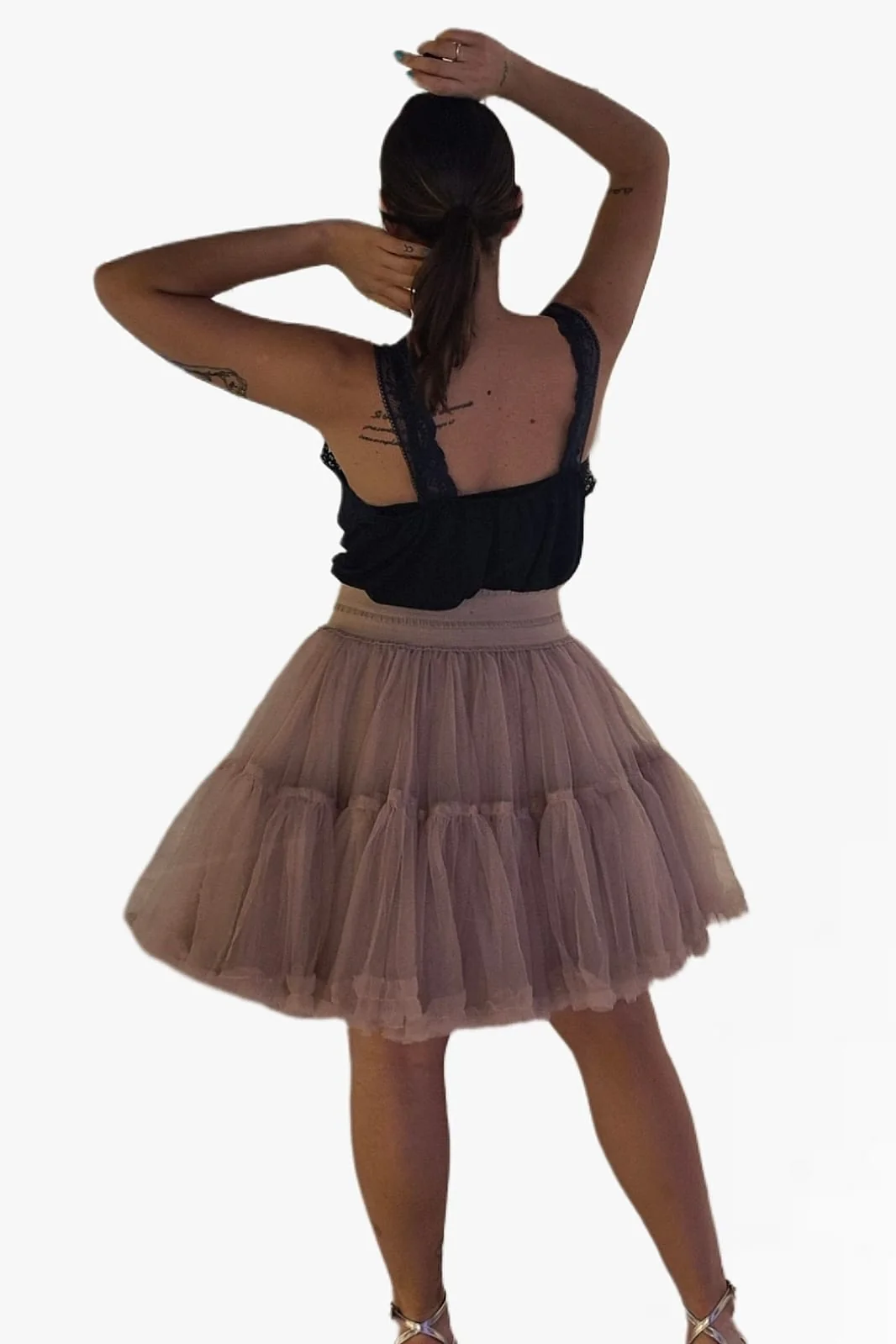 Minifalda tul rosa - Imagen 8