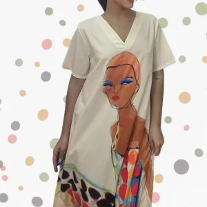 Vestido Topos Multicolor