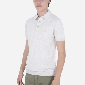 Camisa Polo Hombre Gris Jaspeado H&B