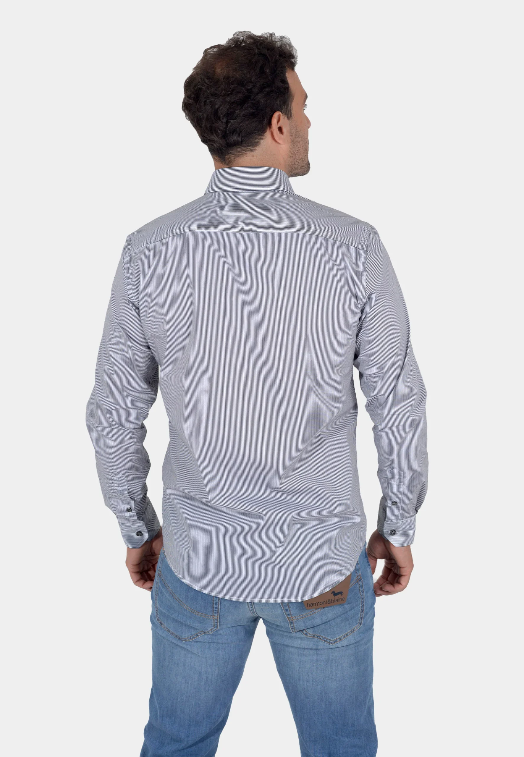Camisa Rayada Hombre H&B - Imagen 3
