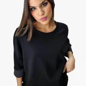 Sudadera Manga Ranglan Negra