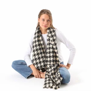 Manta Invierno Rombos Negro Humana