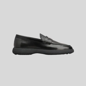 Zapato Mocasines Cuero Negro T.