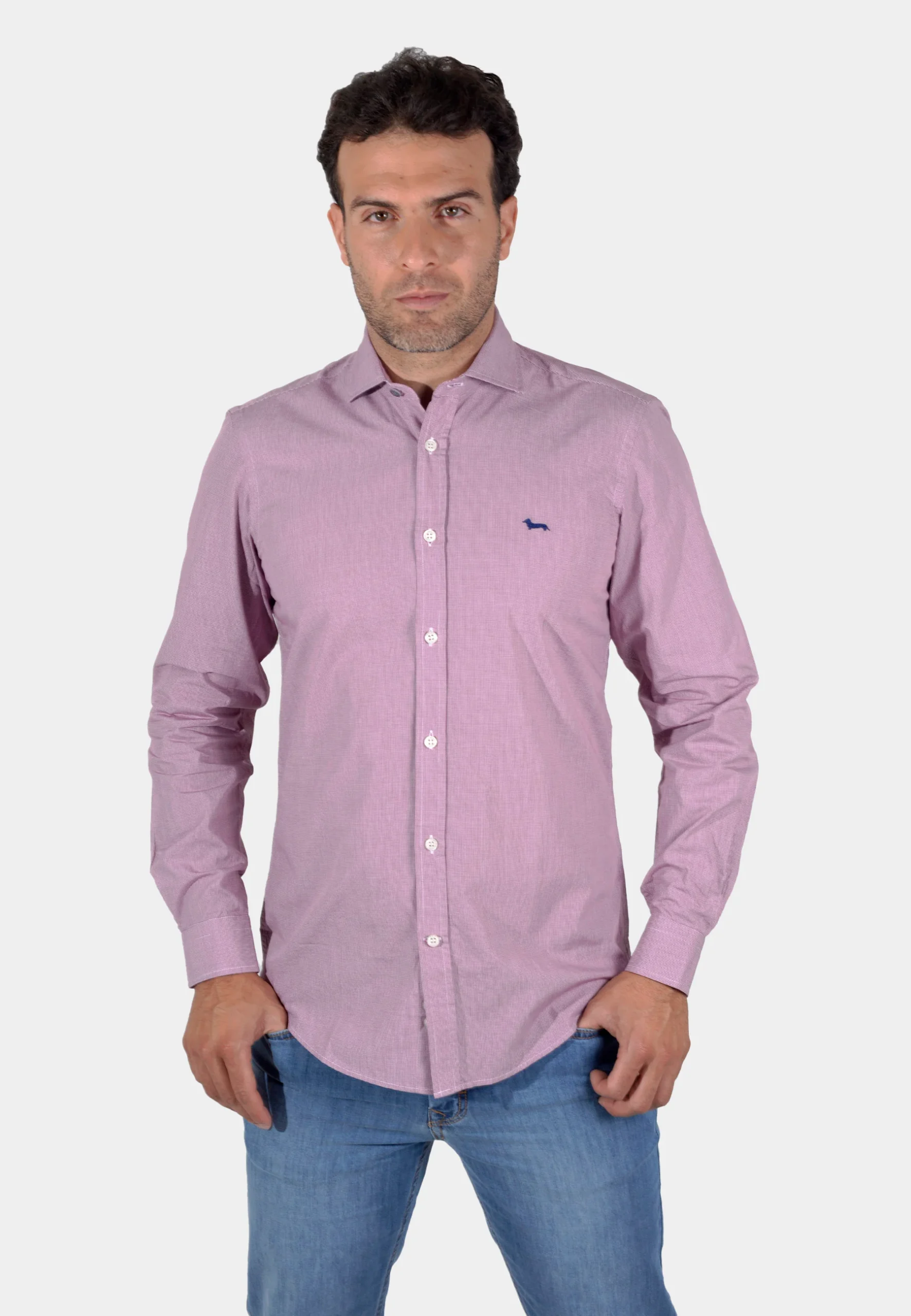 Camisa Hombre Rosado Pastel H&B