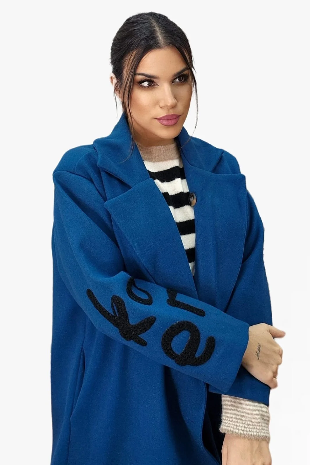 Abrigo Koker Capucha Turquesa - Imagen 3