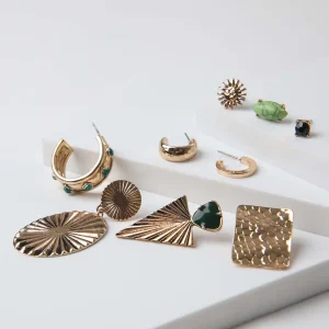 Set Aros Bole Dorado Humana