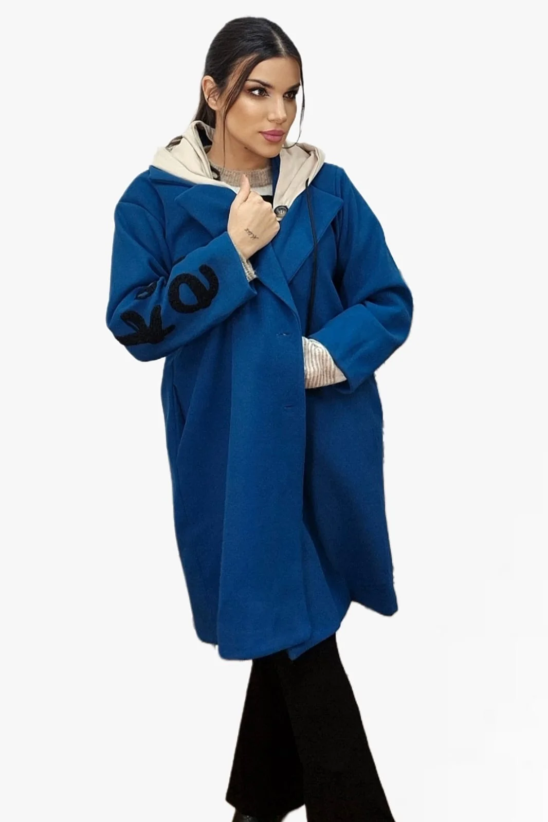 Abrigo Koker Capucha Turquesa - Imagen 9