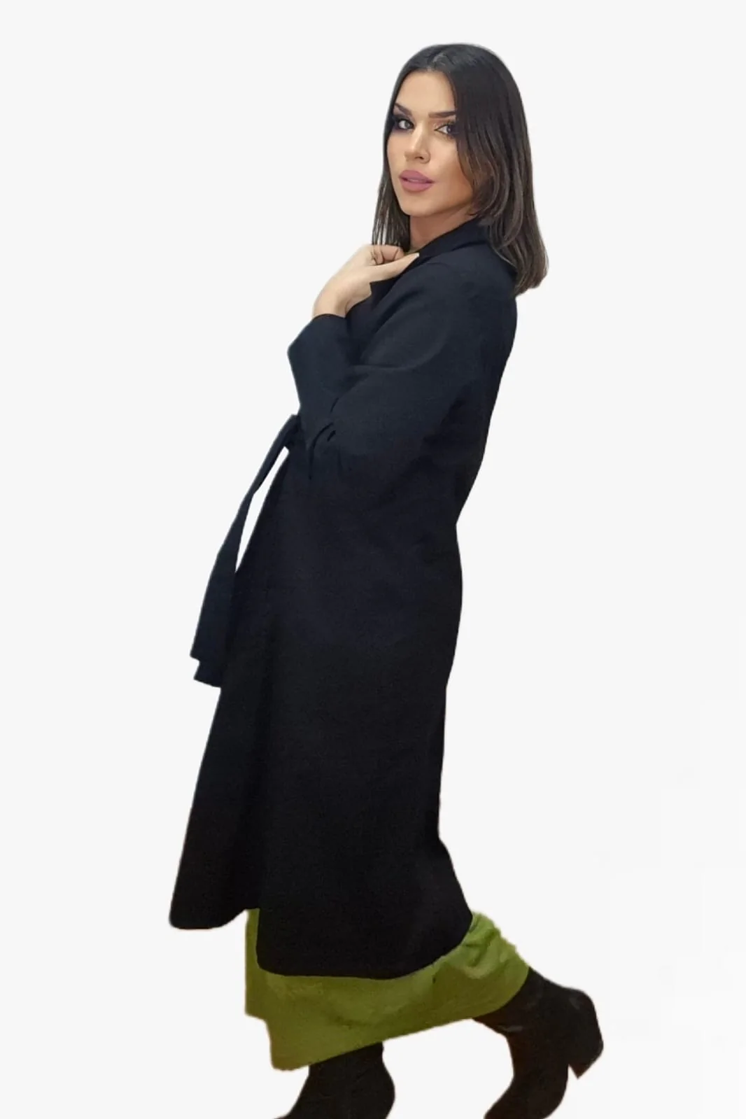 Gabardina Irregular Negra - Imagen 3